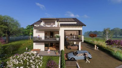 Penthouse-Charakter in Elixhausen: Großzügig geschnittene 4-Zimmer-Wohnung im Dachgeschoss mit Panoramablick und Terrasse