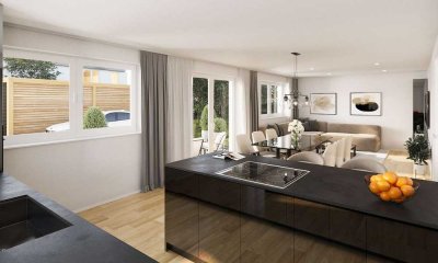 Gleich im Sommer einziehen! Neubau DHH im Herzen Ampfings!
