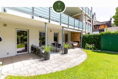 Ein Unikat im Herzen der Stadt – Stilvolles Wohnen mit privatem Gartenparadies
