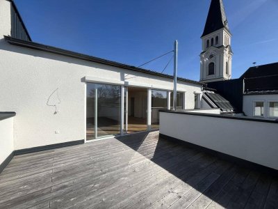 Offen, hell, besonders – Dachgeschoss mit Terrasse