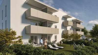 Moderne Gartenwohnung in Hofkirchen: Erstbezug, Terrasse, Stellplatz - nur 381,64 €!