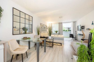 Bestlage Maxvorstadt (St.-Benno-Viertel): Moderne, hochwertig möblierte 1-Zimmer-Wohnung mit Balkon!
