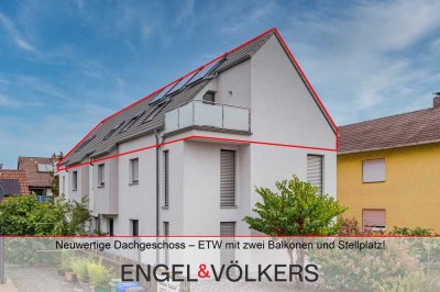 Neuwertige Dachgeschoss – ETW mit zwei Balkonen und Stellplatz!