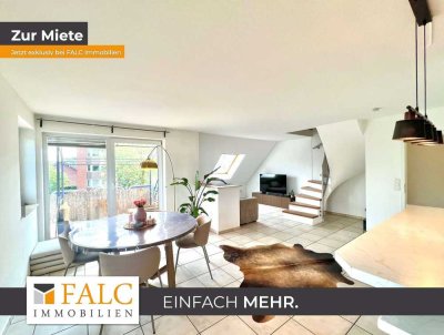 Möblierte Maisonette-Wohnung mit Balkon & TG in Düsseldorf-Unterrath