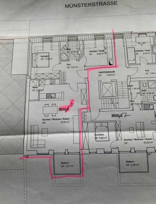 Exklusive, neuwertige 3-Raum-Wohnung mit gehobener Innenausstattung mit Balkon und EBK in Wolbeck