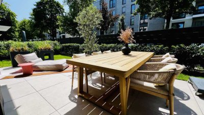 Exklusive teilmöblierte Erdgeschosswohnung mit Garten im Herzen von Essen Rüttenscheid