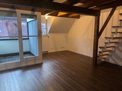 Frisch renovierte Maisonette-Wohnung mit Balkon im Herzen der Pfullendorfer Altstadt