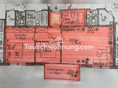 Tauschwohnung: 2 Zimmer Wohnung mit Wintergarten