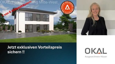 Aktion !! MODERNES WOHNHAUS MIT ELEGANTEM WALMDACH - Technikfertig inkl. Grundstück