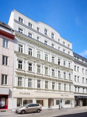 Apartment im Dachgeschoss – Altbauflair trifft modernes Design | U4 Pilgramgasse - freier Mietzins