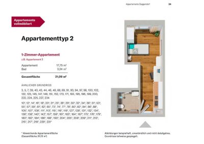 Appartments für Pflegepersonal, Auszubildende und Lernende