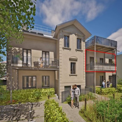 GG5 - EIGENTUM ZUM FAIREN PREIS - TOP 4 - Erstbezug: Raumwunder mit großem Balkon in saniertem Altbau