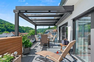 Luxus-Penthouse mit Neckarblick und 3 Terrassen in Bestlage von Heidelberg-Ziegelhausen