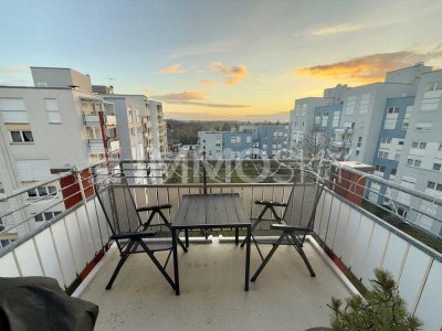 1-Zimmer-Wohnung mit Balkon, Aufzug und Garage