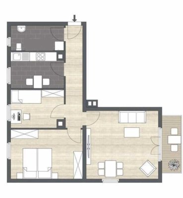 ERSTBEZUG! Frisch renovierte 3-Zimmer-Wohnung