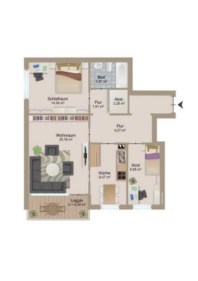 RESERVIERT: Attraktive Eigentumswohnung mit Balkon in gefragter Lage von Löhne-Gohfeld