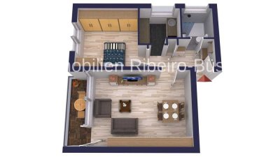 Ihr neues Zuhause in ruhiger Lage – 2-Zimmer-Wohnung mit sonnigem Balkon