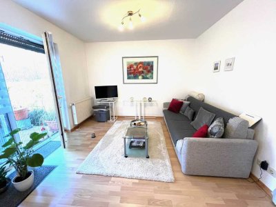 * seit 1992 IMMO-ZAHN * 2-Zi.EG-Terrassen-Wohnung mit KfZ-STP, Gartennutzung (Option EBK) *