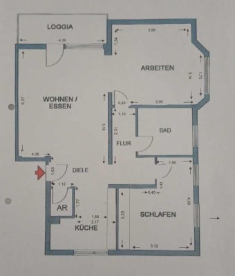 Helle 2-Zimmer Wohnung mit Balkon in Solingen-Gräfrath