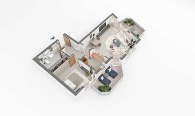 Schöne 2 Zimmerwohnung im Zentrum von Filderstadt-Plattenhardt – Ideal für Eigennutzer und Anleger