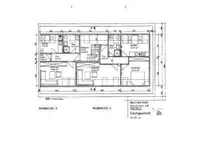 Große Dachgeschoßwohnung mit 2 Bädern und 2 Stellplätzen