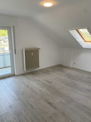 Helle 2 Zimmer DG Wohnung mit großem Balkon