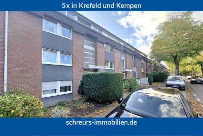 Krefeld - Bockum: Gepflegte 3-Zimmer Eigentumswohnung mit Garage angrenzend an das Musikerviertel