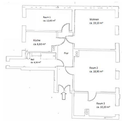 Schöne 4-Zimmer-Wohnung in Freiberg