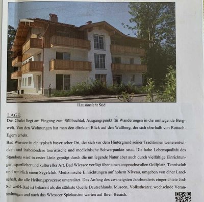 Exklusive, neuwertige 3-Zimmer-Wohnung mit luxuriöser Innenausstattung mit EBK in Bad Wiessee