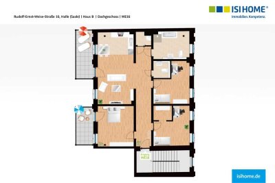 Erstbezug in großzügige Dachgeschoßwohnung - mit Stellplatz - WE16