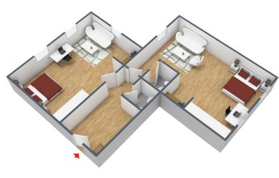 schönes Doppel-Apartment - Ideal für 2er WG