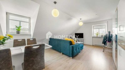 Sofort bezugsfrei: Gepflegte Dachgeschosswohnung mit Aufzug, Tiefgaragenstellplatz in zentraler Lage