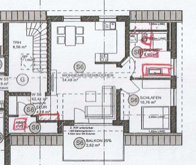 Exklusive, neuwertige 2-Zimmer-DG-Wohnung mit geh. Innenausstattung mit EBK und großen Balkon + TG