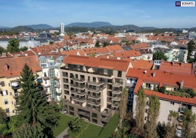 DAS SCHÖNSTE VIERTEL DER STADT! Traumhafte Gartenwohnung im Herz-Jesu-Viertel in Graz-St. Leonhard – Wohnen mit Grünblick inmitten der Stadt - PROVISIONSFREI!