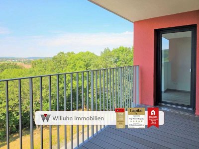 Schöne Neubau-Wohnung am Waldrand mit Westbalkon l Wärmepumpe l Fußbodenheizung