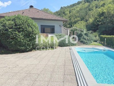 Bungalow mit Pool, Garage zu mieten in idyllischer Landschaft im Raum Rosenau/Bruckbach - Ruhelage