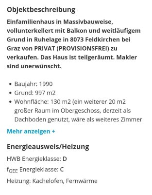 Haus zu verkaufen