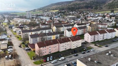 5% Rendite in Grenznähe - 2-Zimmer-Wohnung, Stellplatz inklusive in Blumberg