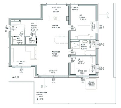 Helle 4-Zimmer Wohnung mit großer Dachterrasse im Herzen von Leonding - Erstbezug!