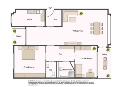 3-Zimmer-Wohnung mit Balkon im 2. OG in Stade – nur 10 Minuten vom S-Bahnhof entfernt.