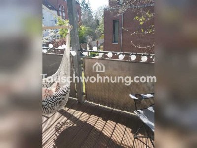 Tauschwohnung: 3 Z mit Balkon in ruhigem Hinterhaus und grünem Ausblick