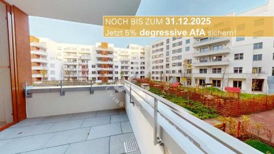 KLEYERS | Neubau 2-Zi.-Wohnung in Frankfurt mit Balkon & grüner Innenhof