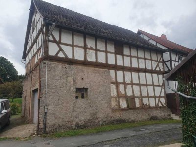 Historische Fachwerkscheune mit Förderpotential zum Umbau in Traumimmobilie