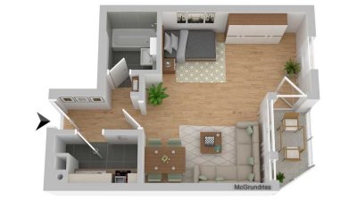 Attraktive 1-Zimmer-Wohnung in Kirchheim b.München
