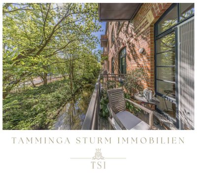 IDEAL FÜR EIGENNUTZER: SANIERTES LOFT, 2 BALKONE, AUFZUG, EBK, STELLPLATZ, DIREKT AM WASSER