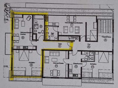 Charmante, sanierte 2-Zimmer-Dachgeschosswohnung mit Einbauküche