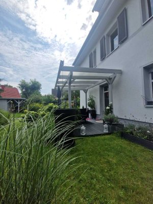 3-Zimmer-Wohnung mit eigenem Gartenanteil und überdachter Terrasse in Woltersdorf – Dreifa