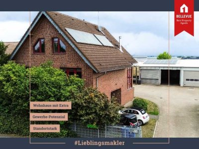 Wohnen & Gewerbe vereint  || Wohnhaus mit vielseitiger Halle
