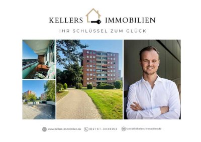 M'GLADBACH - HARDT HELLE 3,5 ZIMMER WOHNUNG INKL. AUFZUG, TG-STELLPLATZ & BALKON MIT WEITBLICK!