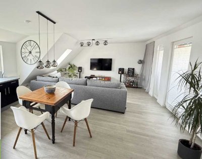 Penthouse-Feeling in Top-Lage: 3-Zi.-DG-Whg. mit 2 Dachterrassen + TG-Stellplatz